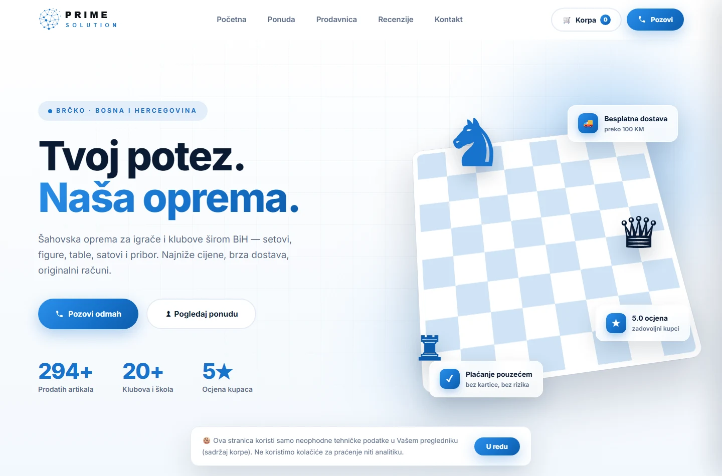 Početna stranica — Prime Solution